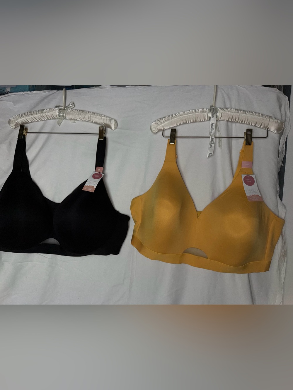 2 Cacique Comfort Bliss 48D Bras Lightly Lined Full Coverage No Wire NWT